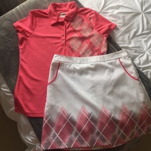 Golf Outfit, shirt and skort